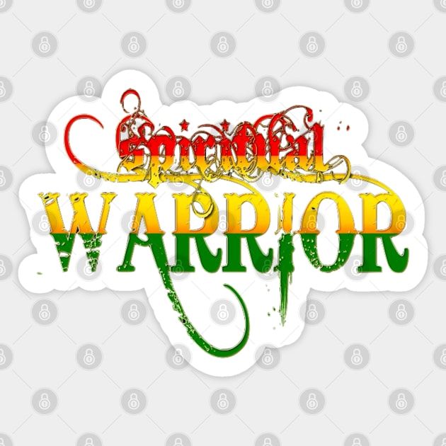 Spiritual Warrior Sticker by GourangaStore